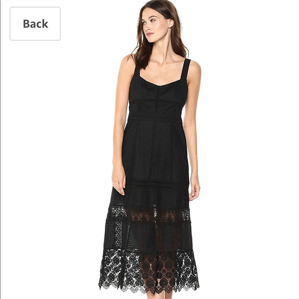 Nanette-Lepore women’s sun kissed dress -black